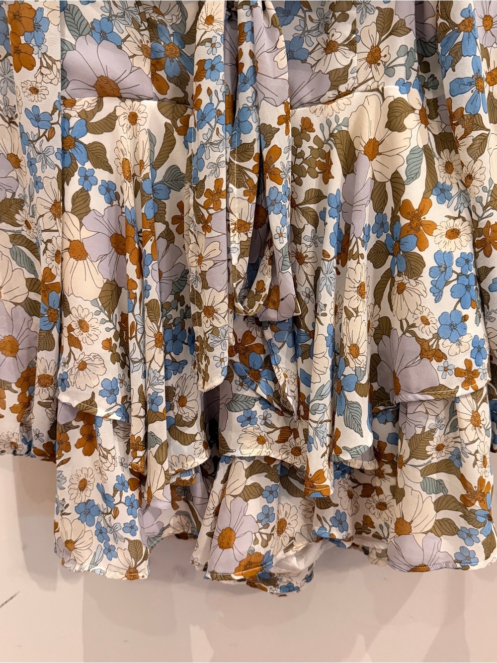 HYFVE Floral Tiered Ruffle Romper Large Cottagecore - Picture 3 of 9